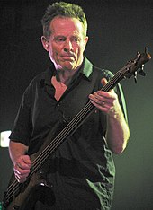 Jones playing bass guitar in 2010 John Paul Jones - 2010.jpg