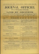 Миниатюра для Файл:Journal officiel de la République française, Lois et décrets, 2 et 3 janvier 1959.djvu