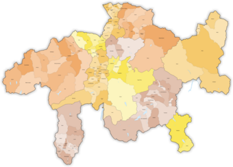 Political municipalities of the canton