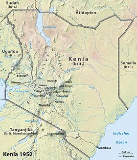 Localização de Quênia