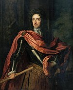 Stadtholder William III, Prince of Orange, also reigned as William III of England from 1689 to 1702 after the Glorious Revolution. King William III of England, (1650-1702).jpg