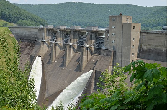 Kinzua Dam on the Allegheny River in Pennsylvania