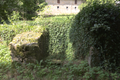 English: Passageway between Burg Lehrbach (Burg Ruin) and Chapel, Lehrbach, Kirtorf, Hesse, Germany