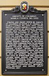 Knights of Columbus Manila Council historical marker.JPG