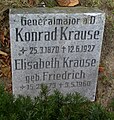 Grave of Konrad and Elisabeth Krause