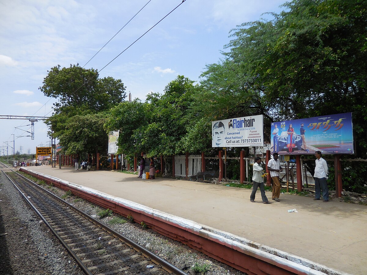 Korattur railway station