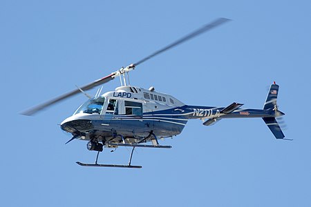 Bir LAPD Bell 206 JetRanger. (Üreten:Mfield)