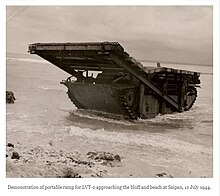 LVT-2 doodlebug going through tests on Saipan. It was a CEC assault concept vehicle. LVT-2 doodlebug.jpg