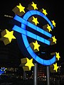 Image 7The Euro symbol shown as a sculpture outside the European Central Bank (from Symbols of the European Union)