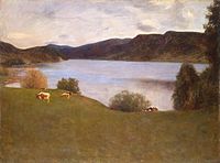 منظره با دریاچه (۱۸۹۵)