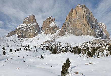 The Langkofel group in the Dolomites