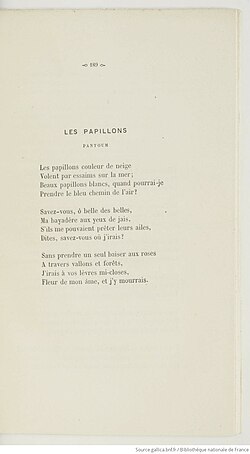 page d'une édition du poème