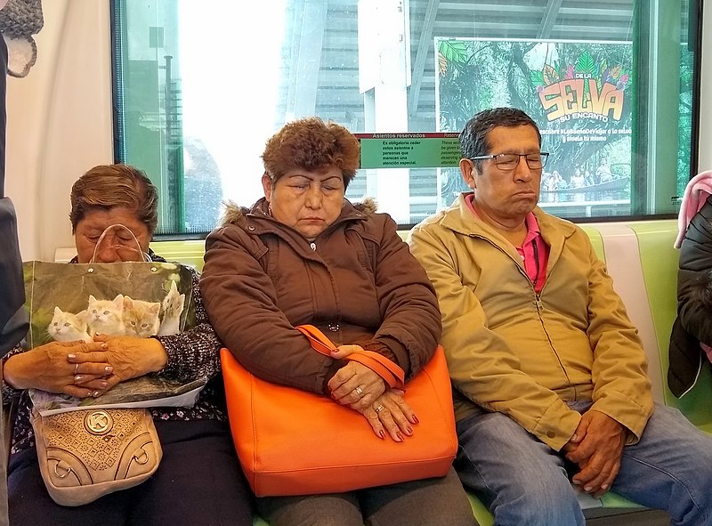 File:Lima Peru- napping people on the metro.jpg