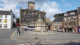 Fontän på torget i Linlithgow.