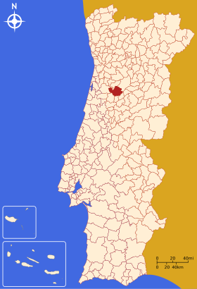 mapa da serra do caramulo Tondela – Wikipédia, a enciclopédia livre