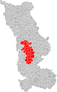 Location of the Communauté du Bocage Coutançais in the department of Manche