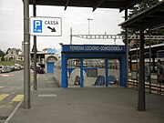 The entrance to the underground platforms