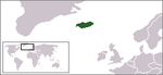 Localización de Islandia