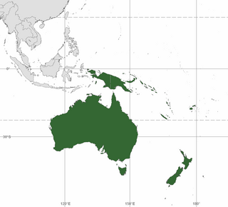 Australasia Region of the Pacific Ocean