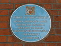Blue plaque commemorating the Manchester Ship Canal, 1882