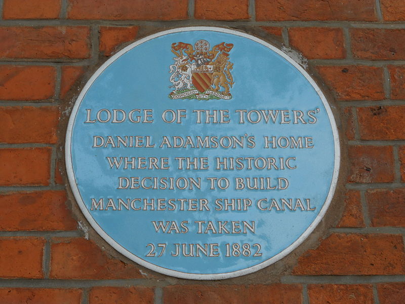 File:Lodge of the Towers Blue Plaque, Didsbury.JPG