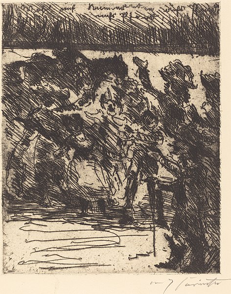 File:Lovis Corinth, "Wohl auf, kameraden, aufs pferd, aufs pferd! Ins feld, in die freiheit gezogen!" ("Come on comrades, to horse, to horse! To action, freedom beckons us"), 1923, NGA 74768.jpg