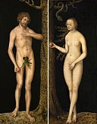 Adam et Ève, Cranach, 1610-1620