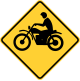 Motorcycle crossing, New York State.