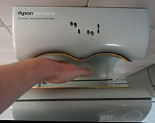 Electric hand dryer example - Dyson Airblade Machine to dry hands in Costco.jpg