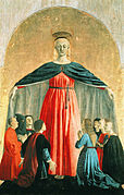 Tabla central del Políptico de la Misericordia, de Piero della Francesca, ca. 1445-1462.
