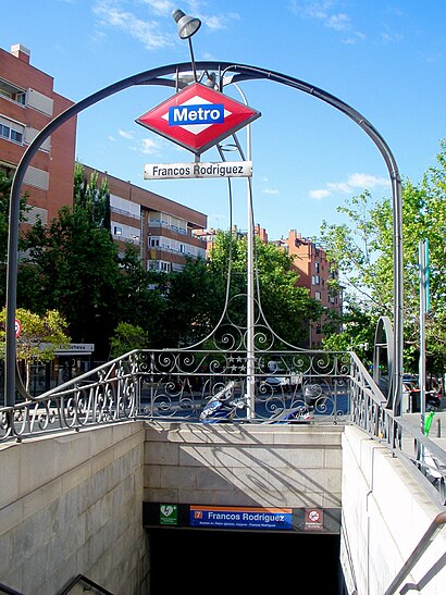 Cómo llegar a Estación de Francos Rodríguez en transporte público - Sobre el lugar