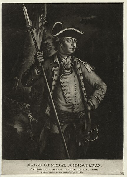 John Sullivan, general in the Continental Army, delegate in the Continental Congress, Governor of New Hampshire, and namesake of Sullivan County