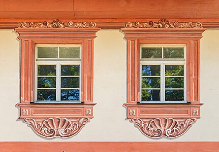 Windows Castle of the Sovereign Military Order of Malta in Heitersheim Germany