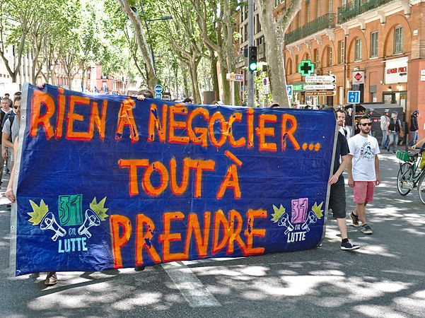 Français : Manifestation contre la loi travail à Toulouse, le 23 juin 2016 English: Demonstration against French labour law in Toulouse, June 23, 2016