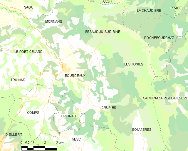 Bourdeaux - Localizazion