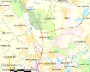Poziția localității Vendenheim