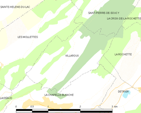 Poziția localității Villaroux