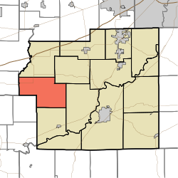 Map highlighting Ashland Township, Morgan County, Indiana.svg