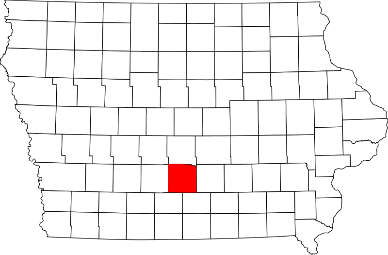 صورة:Map of Iowa highlighting Warren County.svg