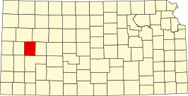 Locatie van Scott County in Kansas