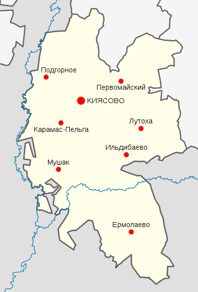 Населённые пункты Киясовского района — Википедия