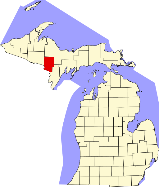 File:Map of Michigan highlighting Dickinson County.svg