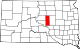 Map of South Dakota highlighting Hyde County.svg