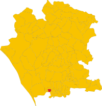 Locatie van Casapesenna in Caserta (CE)
