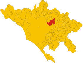 Map of comune of Guidonia Montecelio (province of Rome, region Lazio, Italy).svg