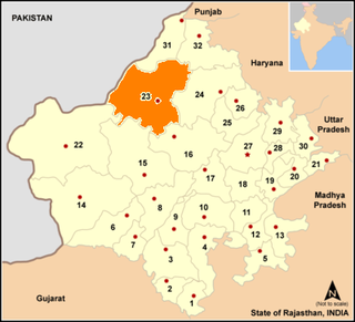 Bikaner district District of Rajasthan in India