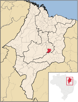 Localização de São Domingos do Maranhão no Maranhão