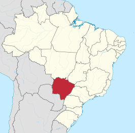 Kaart van Mato Grosso do Sul