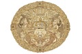 Medaljong som satt på undersidan av Kristinas kröningshimmels tak, från 1650 - Livrustkammaren - 93993.tif