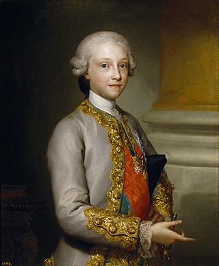 <span class="mw-page-title-main">Infante Gabriel of Spain</span> Spanish infante (1752 - 1788)